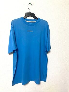 Maurice Malone 90s. Rare Vintage Men's Blue Crewneck MALONESPORT  T-Shirt